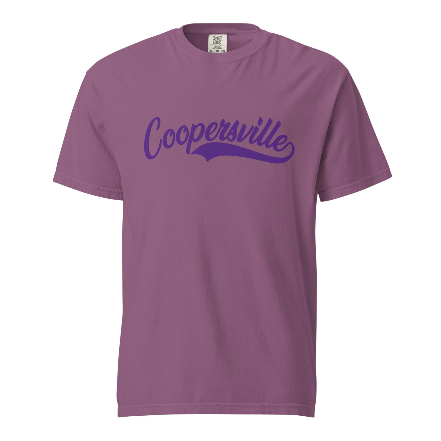 Coopersville LA Purple Heavyweight T-Shirt