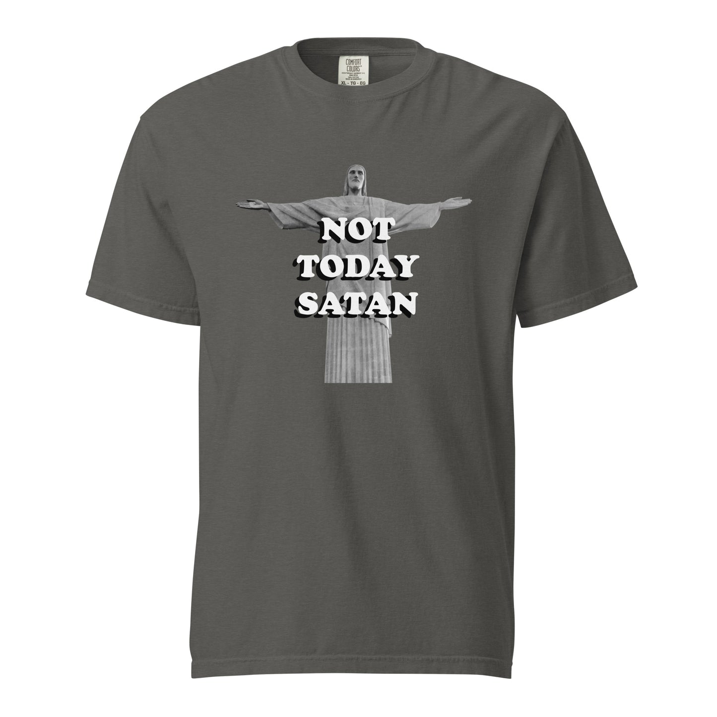 Not Today Satan Heavyweight T-Shirt