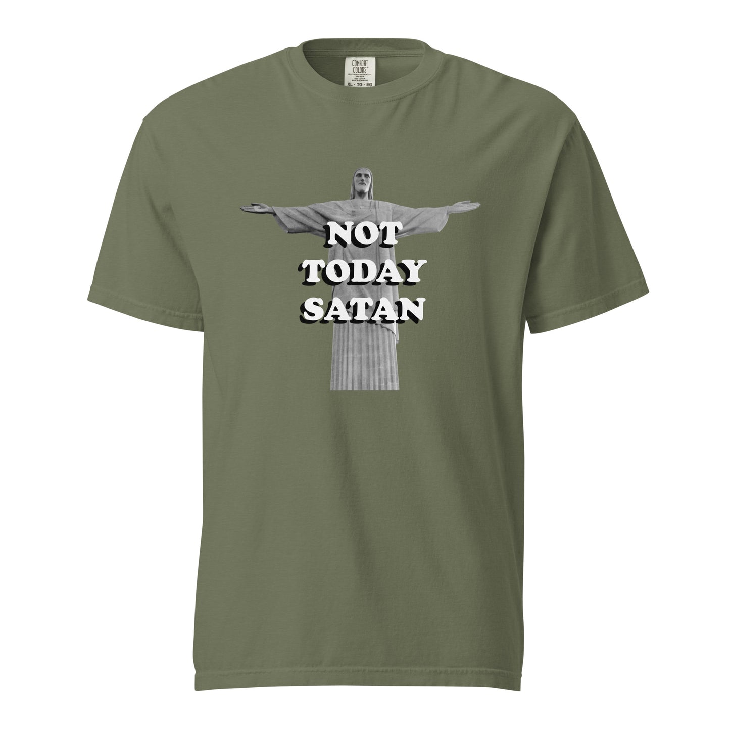 Not Today Satan Heavyweight T-Shirt