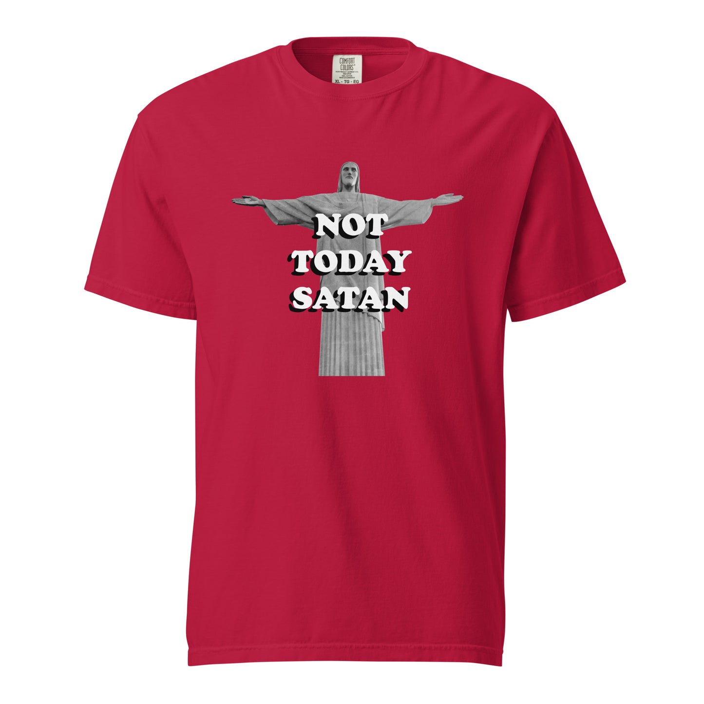 Not Today Satan Heavyweight T-Shirt